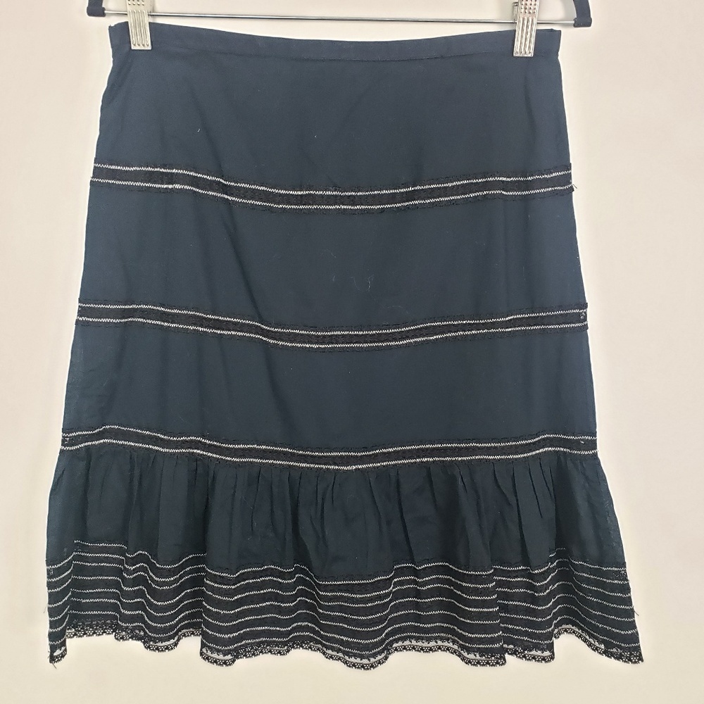 BCBG MaxAzria cotton boho skirt J22